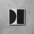 Darkroom Black Split Shift Two Tiles - Handmade